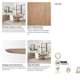 Fitzgerald 60" Light Brown Wood Dining Table from Mercana - Luna Furniture