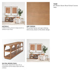 Bela Large Medium Brown Wood Arched Console Table from Mercana - Luna Furniture