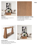 Eula Medium Brown Wood Console Table from Mercana - Luna Furniture