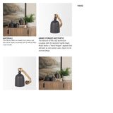 Quincy Small Matte Black Metal Decorative Bell Object from Mercana - Luna Furniture