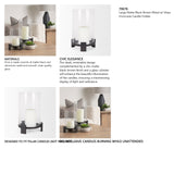 Price Large Matte Black-Brown Metal w/ Glass Hurricane Candle Holder from Mercana - Luna Furniture