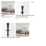 Qwin Matte Black Cast Aluminum Tall Candle Holder from Mercana - Luna Furniture