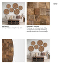 Into the Abyss II LIght Brown Wood 32" Wall Decor from Mercana - Luna Furniture