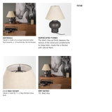 Salaah Black Brushed Metal w/ Beige Shade Table Lamp from Mercana - Luna Furniture