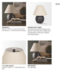 Sadiyah Black Brushed Metal w/ Beige Shade Table Lamp