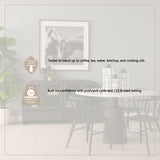 Maxwell 48L x 48W x 30H Round White Marble Top w/ Black Metal and Wood Pedestal Base Dining Table from Mercana - Luna Furniture
