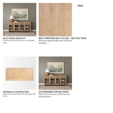 Suri Light Brown Wood w/ Glass Doors Sideboard from Mercana - Luna Furniture