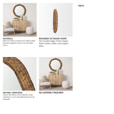Warrick 36" Woven Water Hyacinth Mirror from Mercana - Luna Furniture
