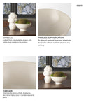 Tyren Cream Glazed Decorative Round Ceramic Bowl from Mercana - Luna Furniture