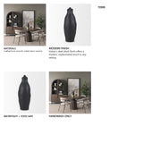 Valora Matte Black Ceramic Jug from Mercana - Luna Furniture
