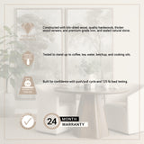 Jovani 48" Solid Dark Brown Mango Wood Round Dining Table from Mercana - Luna Furniture