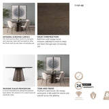 Jovani 60" Solid Dark Brown Mango Wood Round Dining Table from Mercana - Luna Furniture