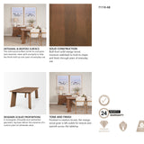 Jonan Brown Solid Mango Wood Rectangular Dining Table from Mercana - Luna Furniture