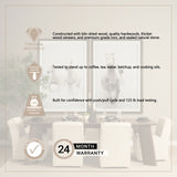 Jonan Solid Dark Brown Mango Wood Rectangular Dining Table from Mercana - Luna Furniture