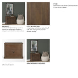 Baron Dark Brown Solid Wood w/ Antique Knobs 2-Door Accent Cabinet from Mercana - Luna Furniture