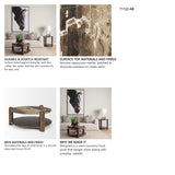 Jovia Brown Mango Wood W/ Cappuccino Marble Round Coffee Table from Mercana - Luna Furniture