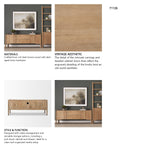 Phil Light Brown Wood 2 Door 1 Drawer w/ Pull Down Media Console from Mercana - Luna Furniture