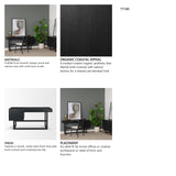 Grier 60" Black Solid Wood W/ Black Cane Office Desk from Mercana - Luna Furniture
