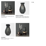 Anya Matte Black Scalloped Petal Cast Metal Jug from Mercana - Luna Furniture