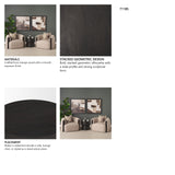 Rashama Dark Brown Wood Stacked Geometric Round Accent Table from Mercana - Luna Furniture