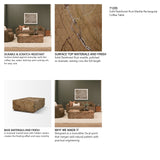 Matteo Solid Rainforest Rust Marble Rectangular Coffee Table from Mercana - Luna Furniture