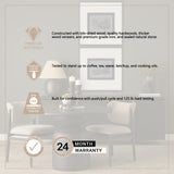 Atlas 42" Black Wood Stacked Pedestal Base Round Dining Table from Mercana - Luna Furniture