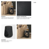 Cove Dark Brown Sculptural Open Side Table from Mercana - Luna Furniture