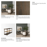 Bondi Dark Brown Wood w/ Paper Rope Shelf Console Table from Mercana - Luna Furniture