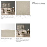Mesa 48" Round Stone Finish Coffee Table from Mercana - Luna Furniture