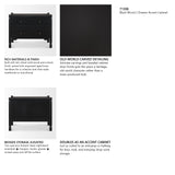 Phil Black Wood 2 Drawer Accent Cabinet
