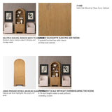 Hawthorne Solid Oak Wood w/ Glass Curio Cabinet from Mercana - Luna Furniture