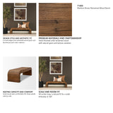 Denton Medium Brown Relcaimed Wood Bench from Mercana - Luna Furniture