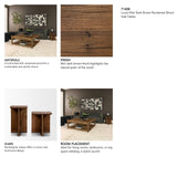 Lucan Mid-Dark Brown Reclaimed Wood Side Tables from Mercana - Luna Furniture
