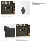 Cooper 14x26 Lumbar Black w/ Cream Stripe Decorative Pillow Cover from Mercana - Luna Furniture