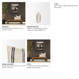 Liv 13x21 Cream w/ Black Stripes Decorative Pillow Cover from Mercana - Luna Furniture