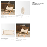 Fraye 14x26 Oatmeal Multi-Tone Blend Decorative Pillow Cover from Mercana - Luna Furniture