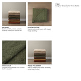 Kambal Evergreen Woven Cotton Throw Blanket from Mercana - Luna Furniture