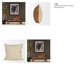 Lowen 22x22 Square Copper Rust Woven Decorative Pillow from Mercana - Luna Furniture