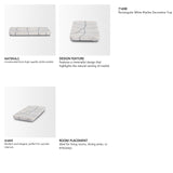 Tratto Rectangular White Marble Decorative Tray from Mercana - Luna Furniture