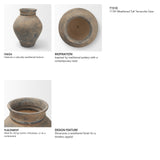 Cotto 17.9H Weathered Tall Terracotta Vase from Mercana - Luna Furniture