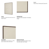 Drape II Cream Fabric Dimensional Framed Art from Mercana - Luna Furniture