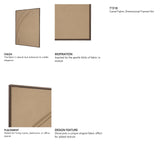 Drape III Camel Fabric Dimensional Framed Art from Mercana - Luna Furniture