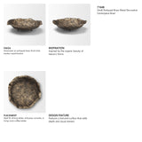 Verdant Small Antiqued Brass Metal Decorative Centerpiece Bowl from Mercana - Luna Furniture