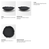 Verdant Large Matte Black Metal Decorative Centerpiece Bowl from Mercana - Luna Furniture