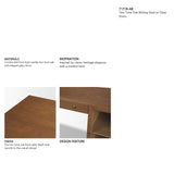 Winsford Two-Tone Oak Writing Desk w/ Glass Doors from Mercana - Luna Furniture