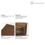 Winsford 82" Two-Tone Oak Sideboard w/ Glass Doors from Mercana - Luna Furniture
