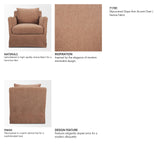 Ellington Slipcovered Slope Arm Accent Chair | Sienna Fabric from Mercana - Luna Furniture