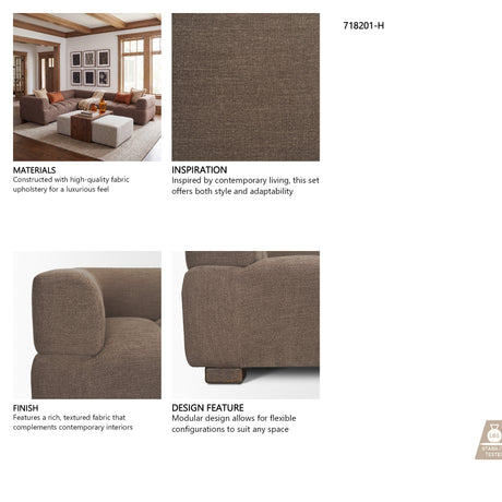 Warner Channel 3 Piece Sofa Set w/S Corner Piece from Mercana - Luna Furniture