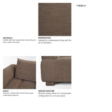 Warner Channel 3 Piece Sofa Set w/S Corner Piece w/Back Cushions from Mercana - Luna Furniture
