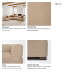 Warner Quilt 3 Piece Sofa Set w/Corner Piece from Mercana - Luna Furniture